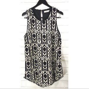 Elodie Sleeveless Tunic Top Dress Aztec Design